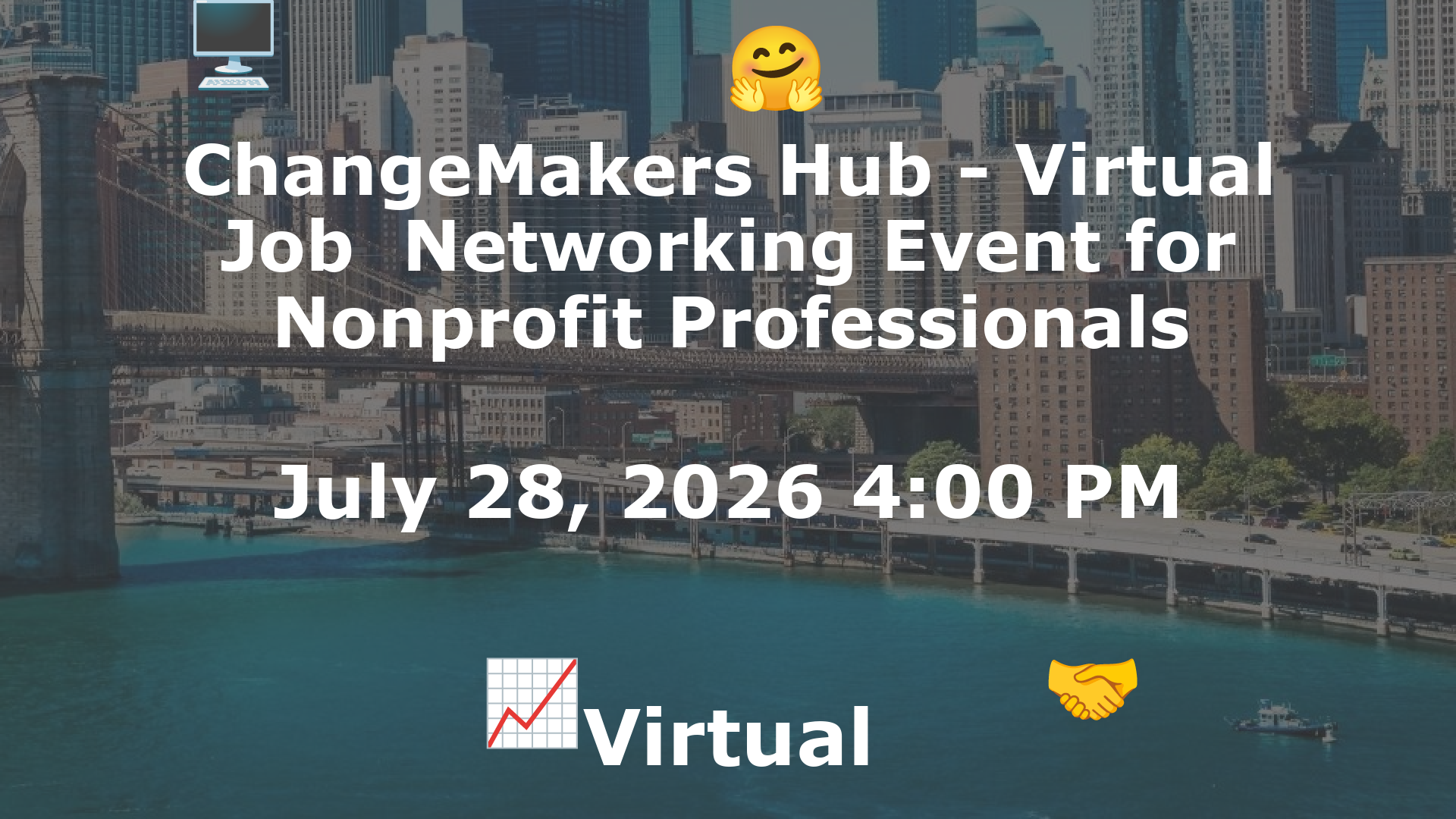 ChangeMakers Hub - Virtual Job  Networking Event for Nonprofit Professionals event image
